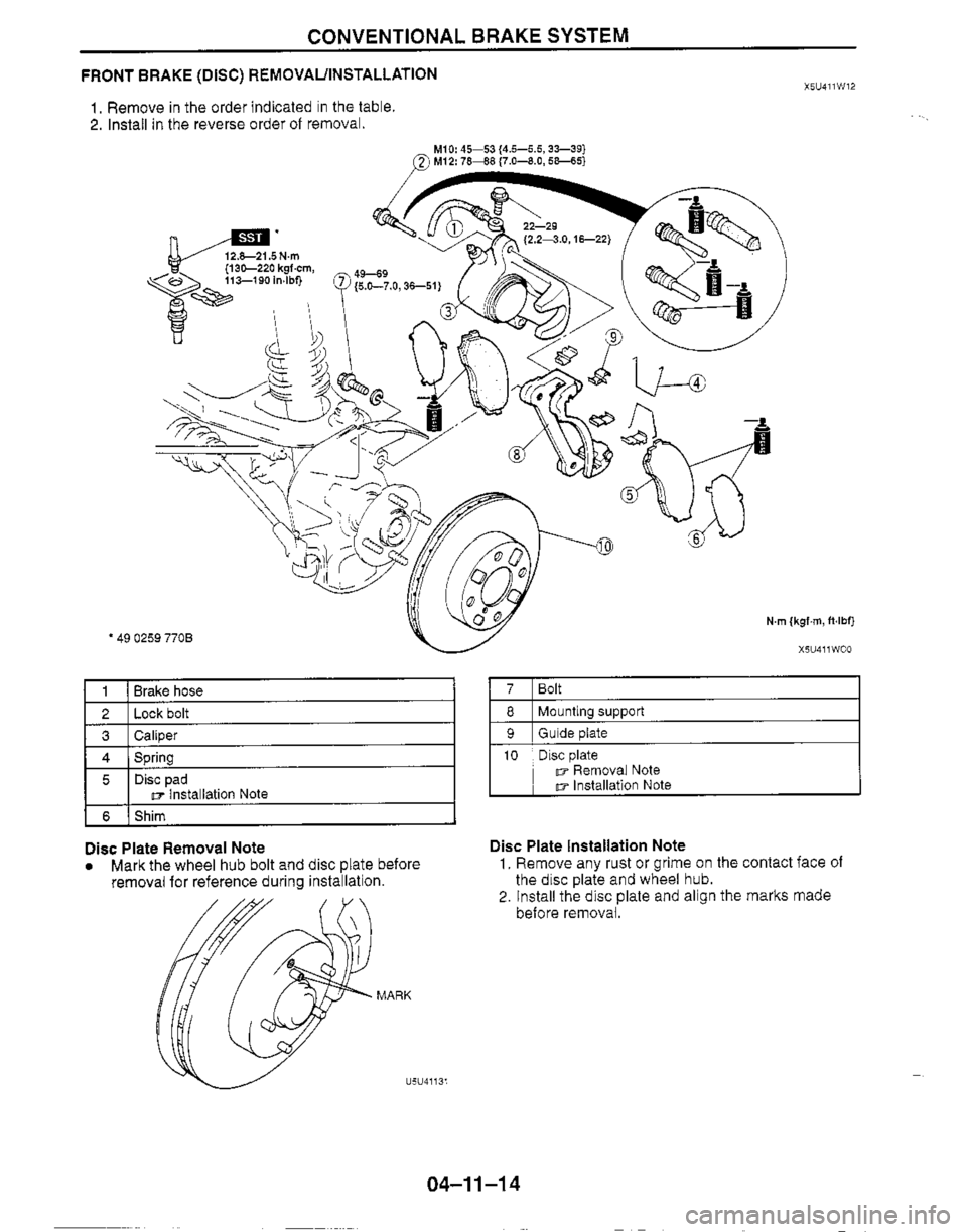 MAZDA MIATA 1999 Workshop Manual MAZDA MIATA 1999 Workshop Manual