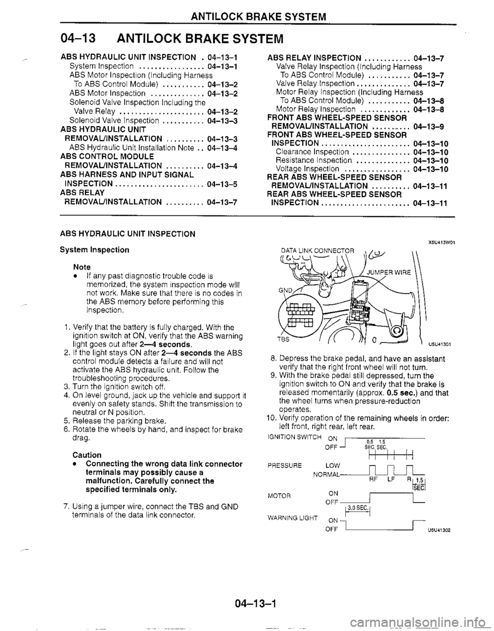 MAZDA MIATA 1999 Workshop Manual MAZDA MIATA 1999 Workshop Manual