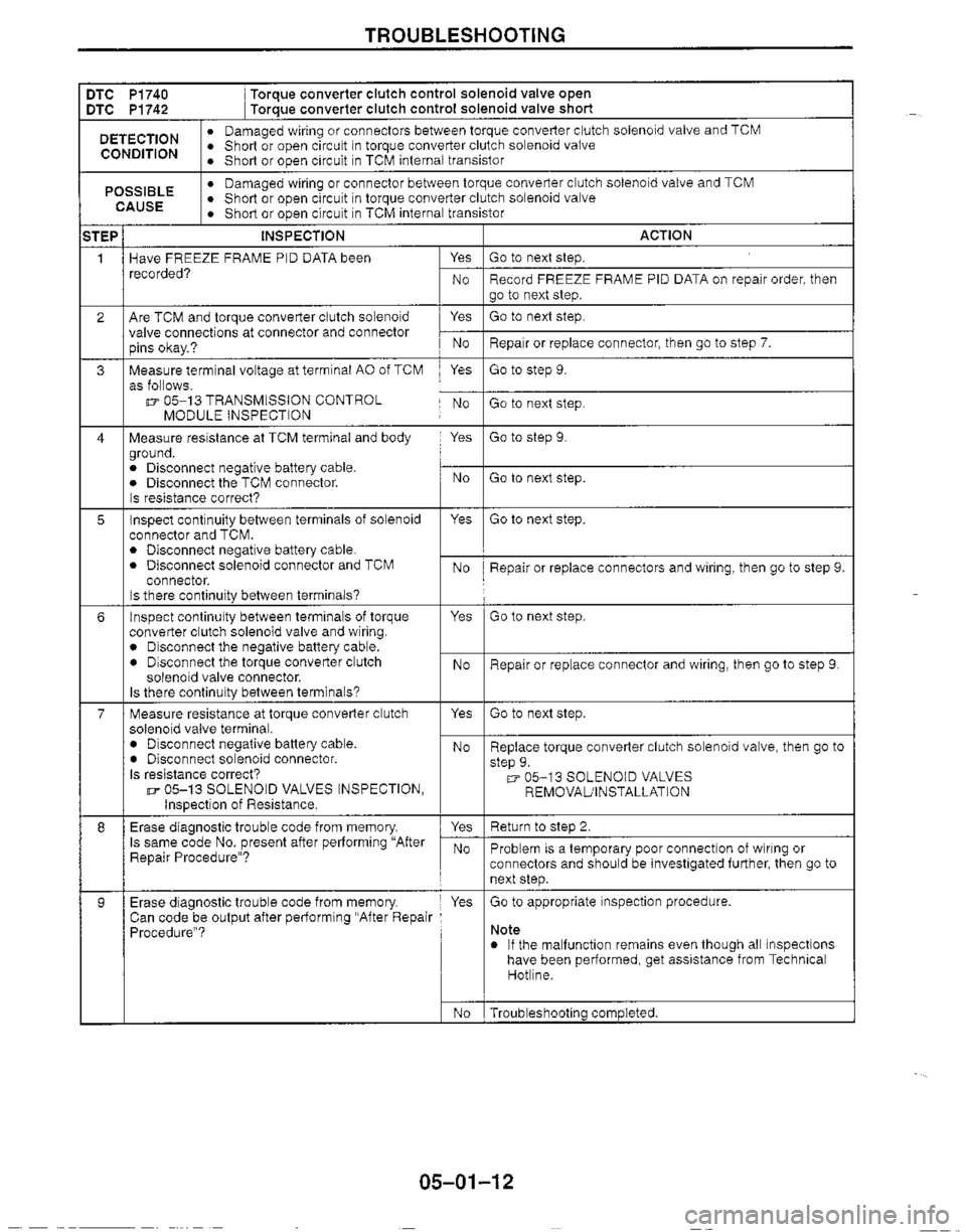 MAZDA MIATA 1999 Workshop Manual MAZDA MIATA 1999 Workshop Manual