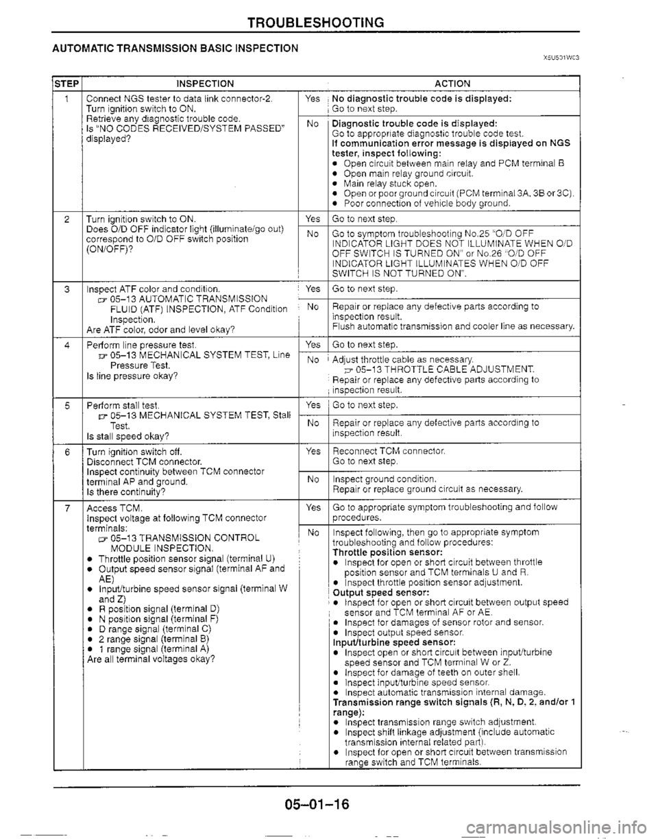 MAZDA MIATA 1999 Workshop Manual MAZDA MIATA 1999 Workshop Manual