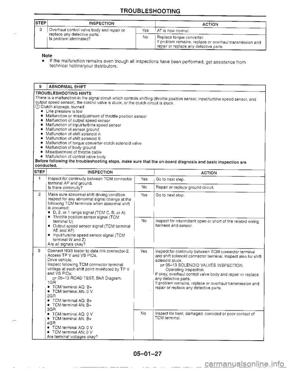 MAZDA MIATA 1999 Workshop Manual MAZDA MIATA 1999 Workshop Manual