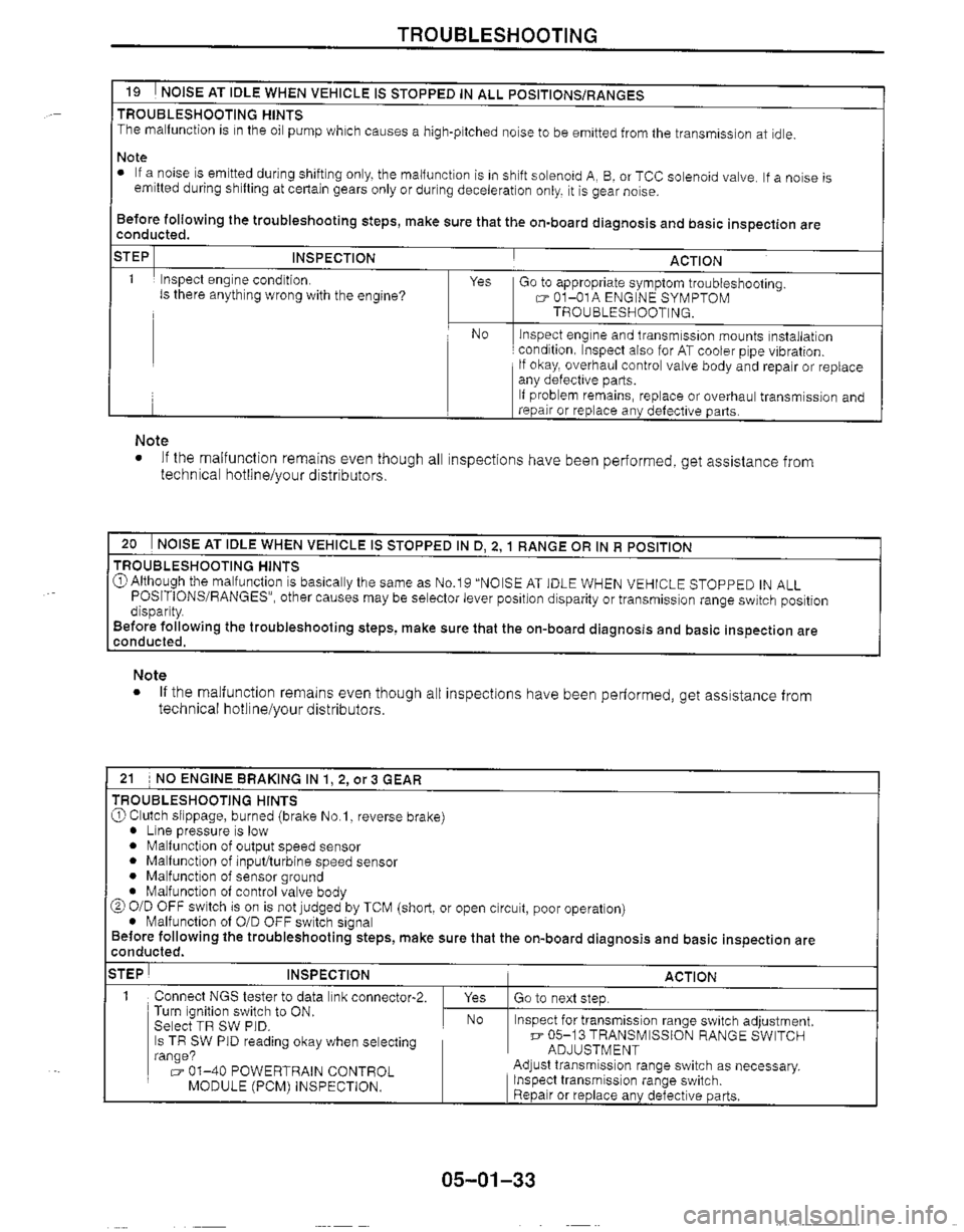 MAZDA MIATA 1999 Workshop Manual MAZDA MIATA 1999 Workshop Manual