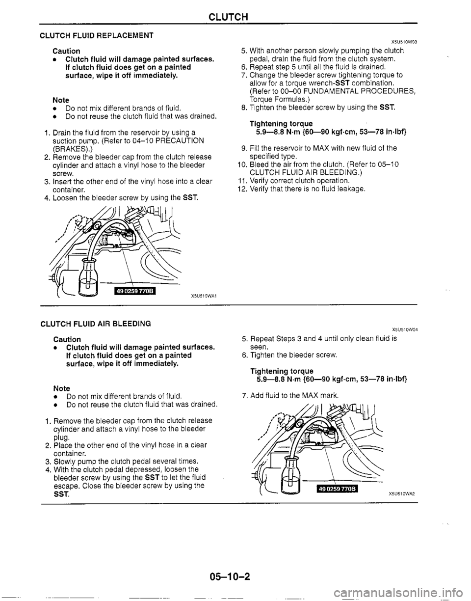 MAZDA MIATA 1999 Workshop Manual MAZDA MIATA 1999 Workshop Manual