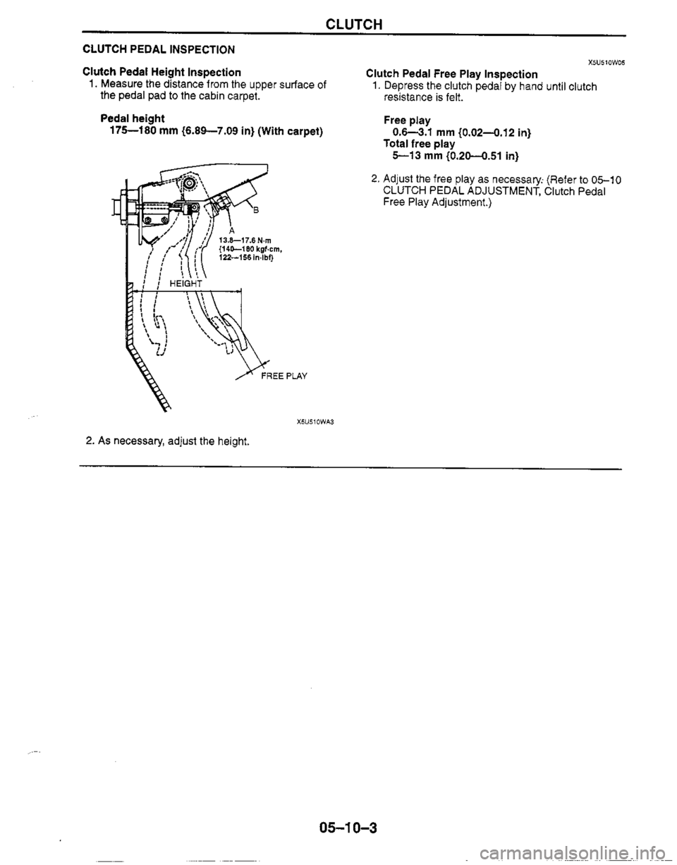 MAZDA MIATA 1999 Workshop Manual MAZDA MIATA 1999 Workshop Manual