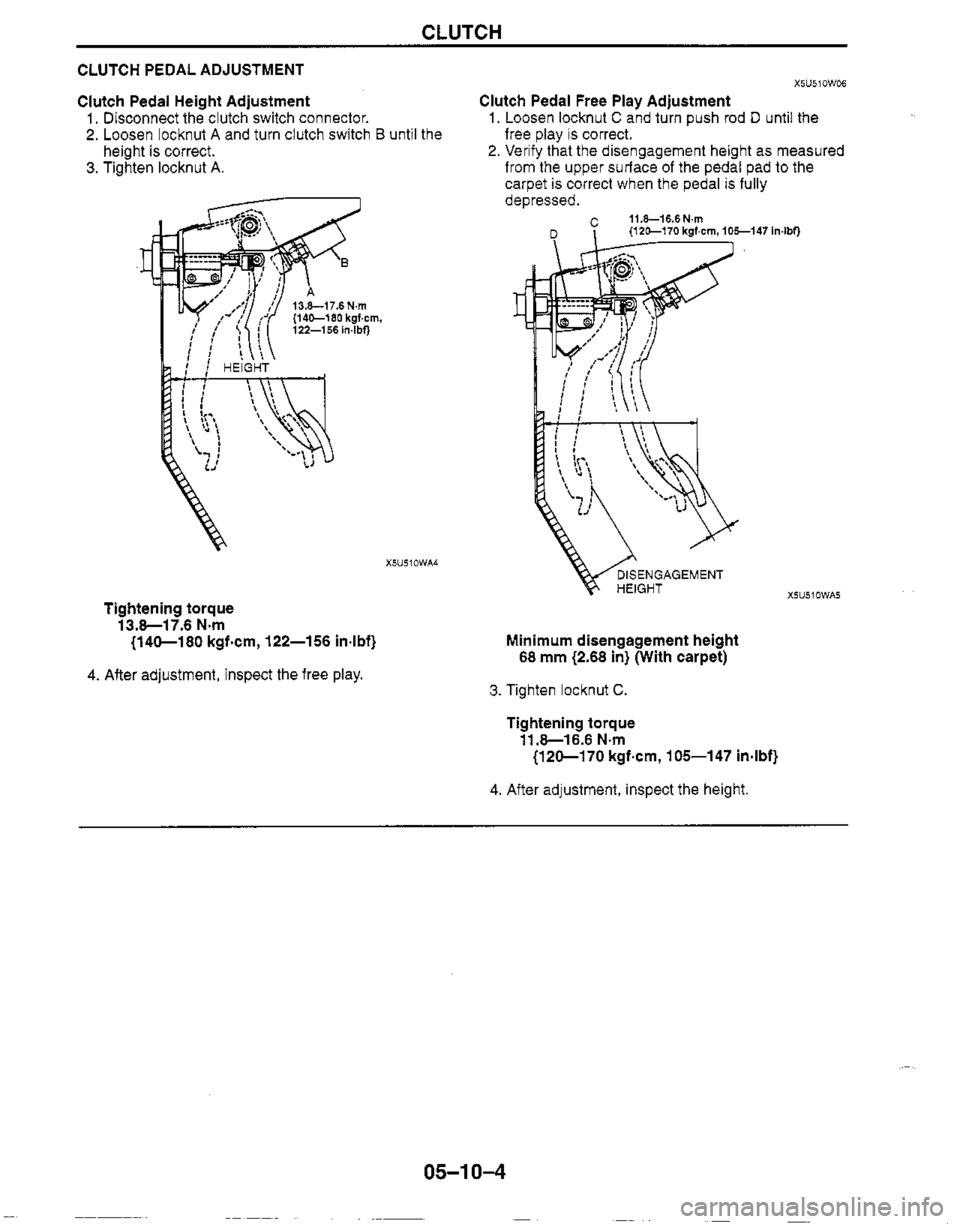 MAZDA MIATA 1999 Workshop Manual MAZDA MIATA 1999 Workshop Manual