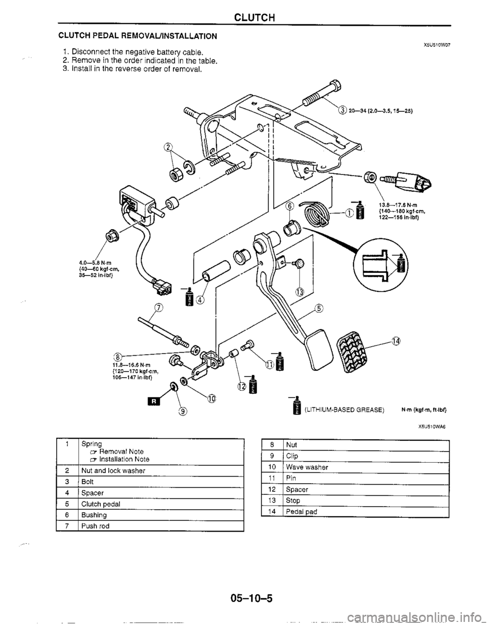 MAZDA MIATA 1999 Workshop Manual MAZDA MIATA 1999 Workshop Manual