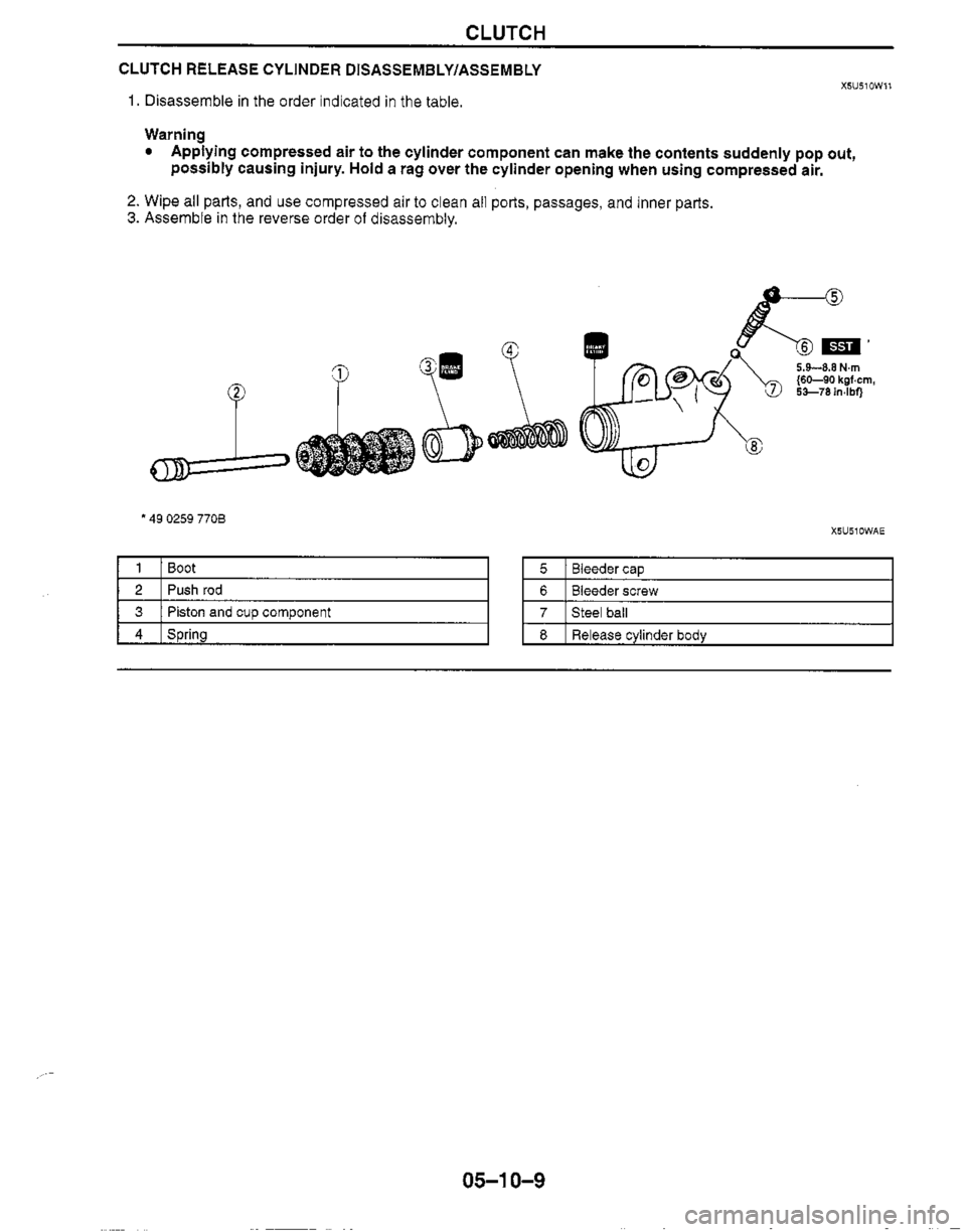 MAZDA MIATA 1999 Workshop Manual MAZDA MIATA 1999 Workshop Manual