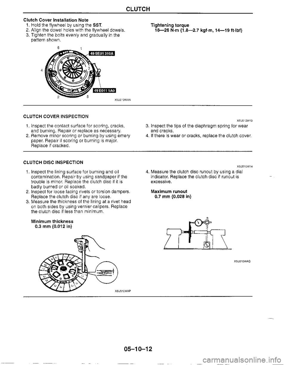 MAZDA MIATA 1999 Workshop Manual MAZDA MIATA 1999 Workshop Manual