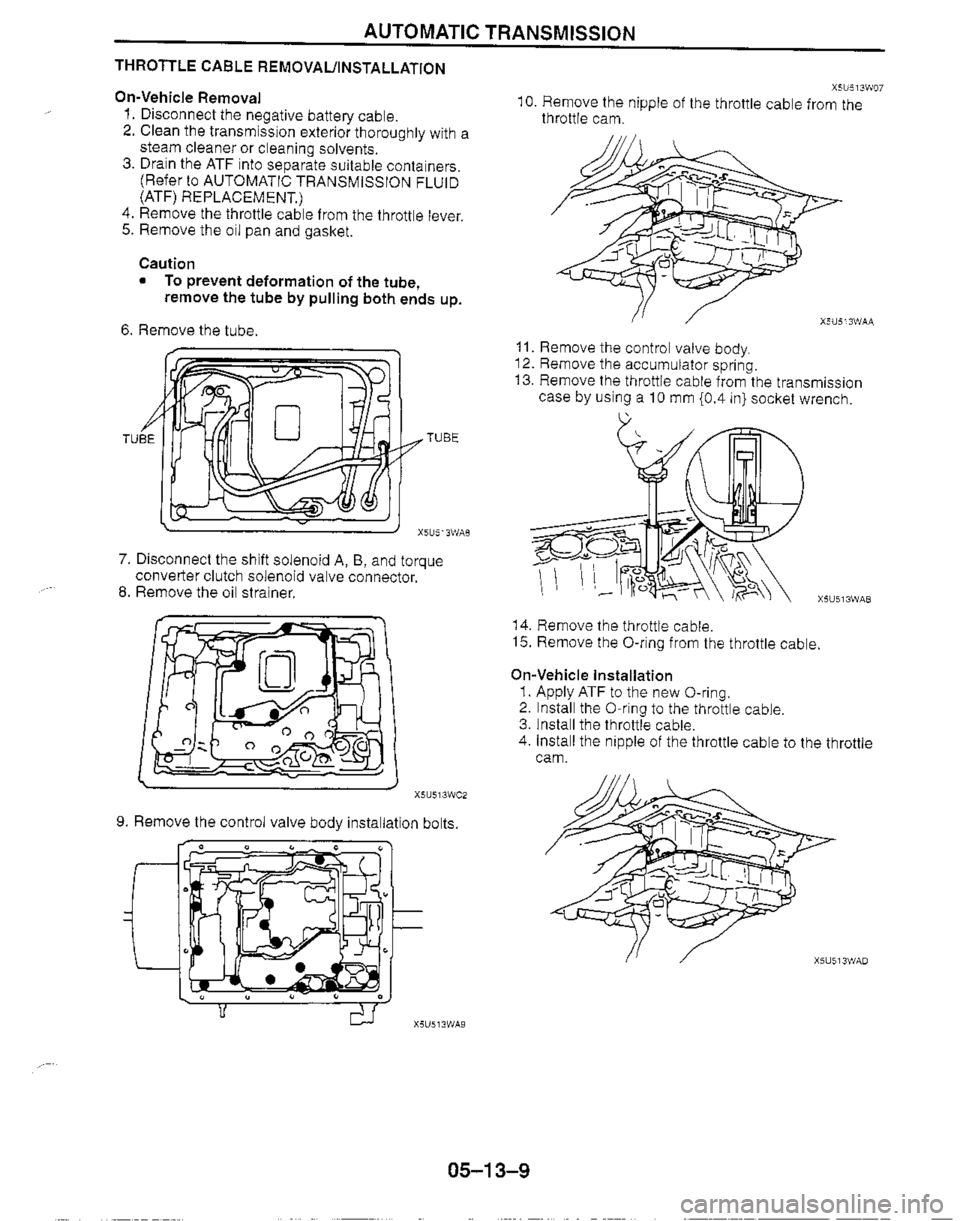 MAZDA MIATA 1999 Workshop Manual MAZDA MIATA 1999 Workshop Manual