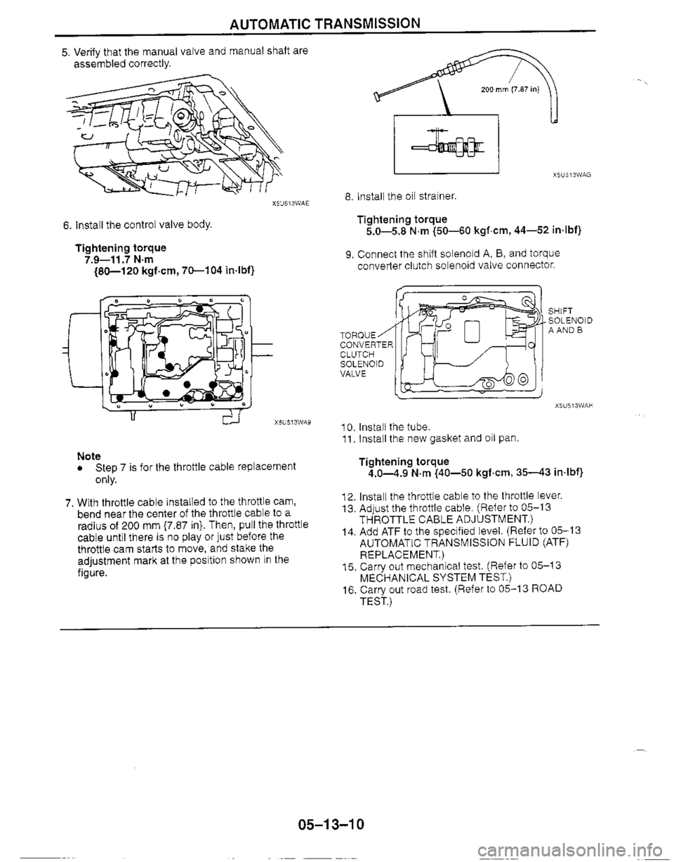 MAZDA MIATA 1999 Workshop Manual MAZDA MIATA 1999 Workshop Manual