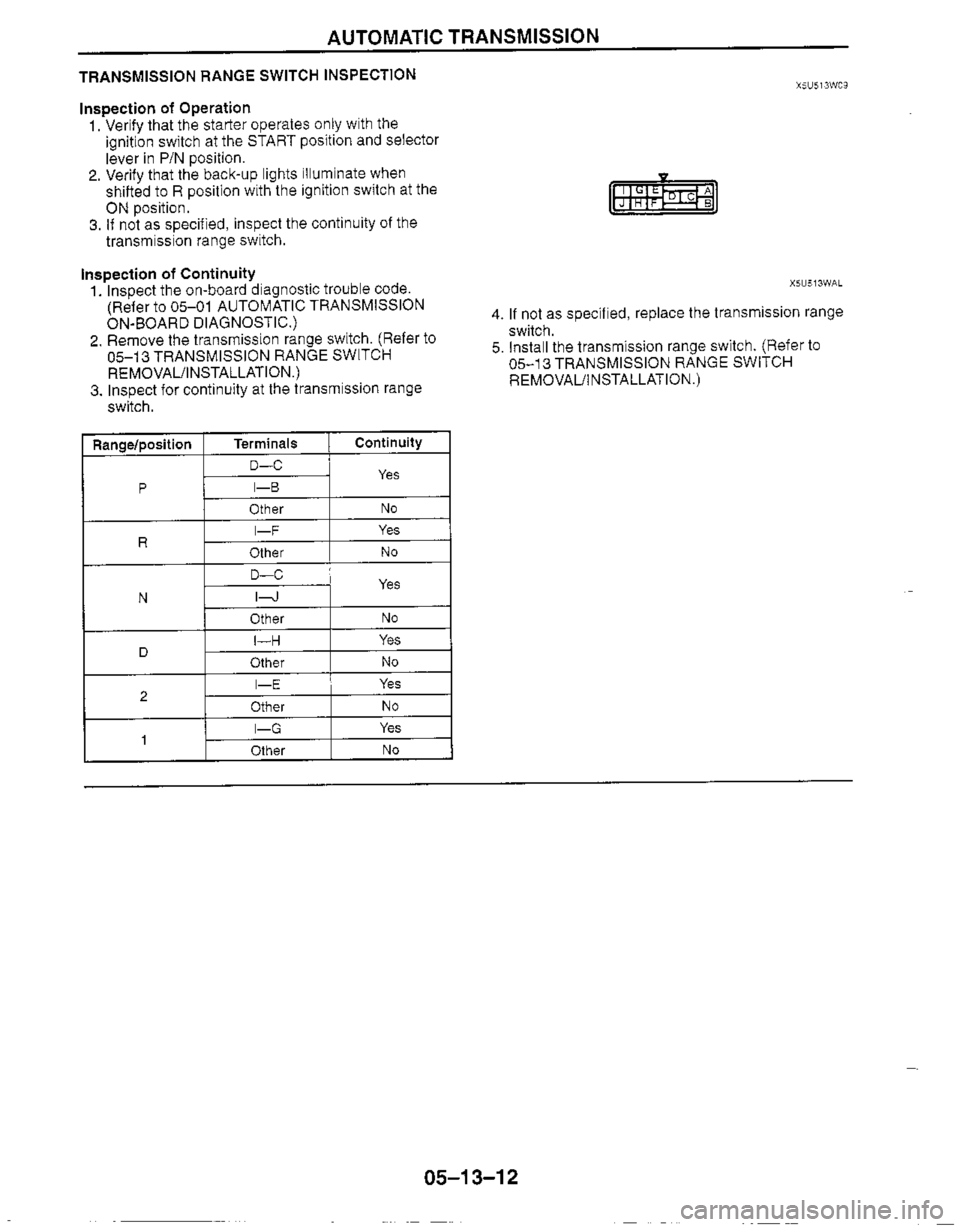 MAZDA MIATA 1999 Workshop Manual MAZDA MIATA 1999 Workshop Manual