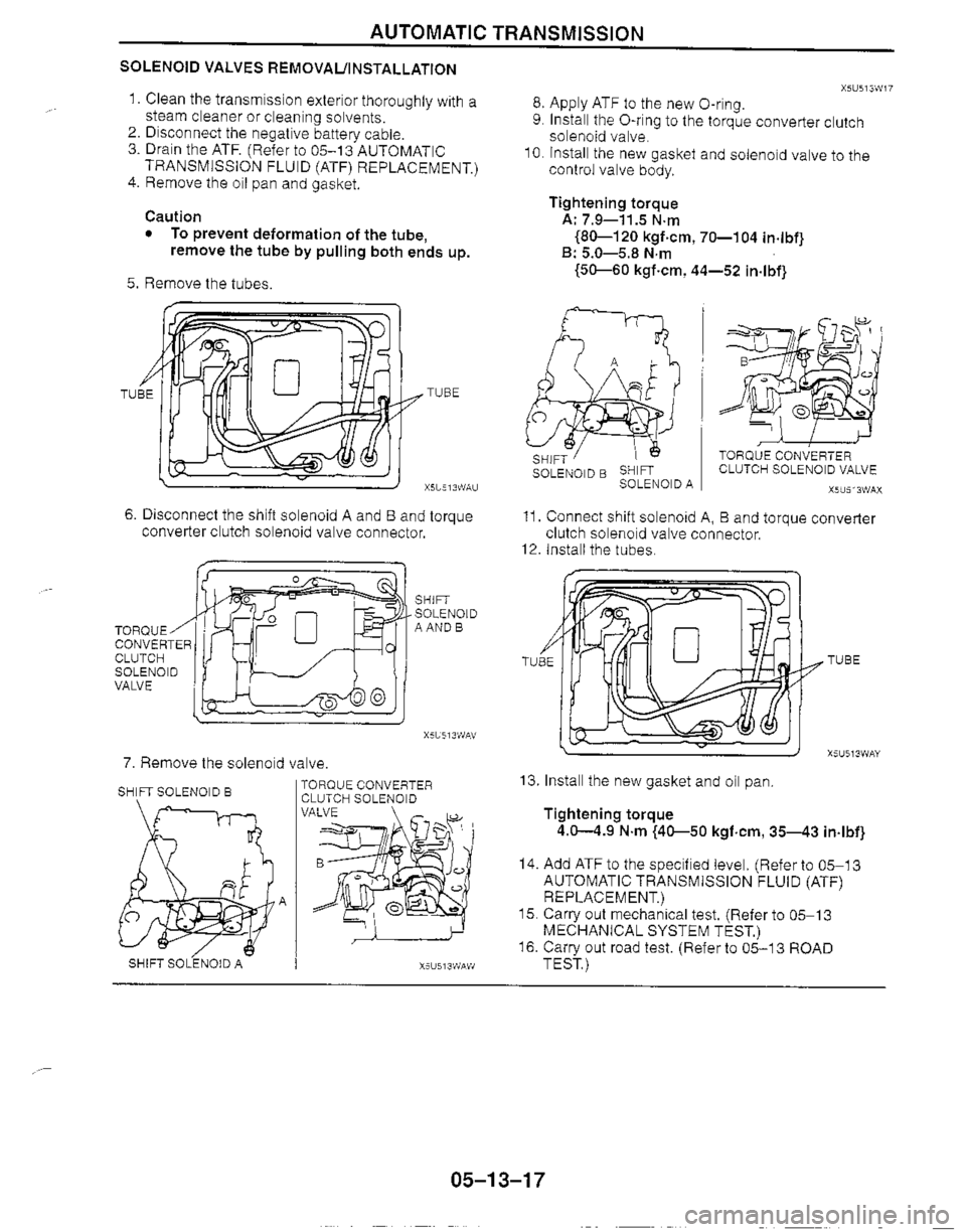 MAZDA MIATA 1999 Workshop Manual MAZDA MIATA 1999 Workshop Manual