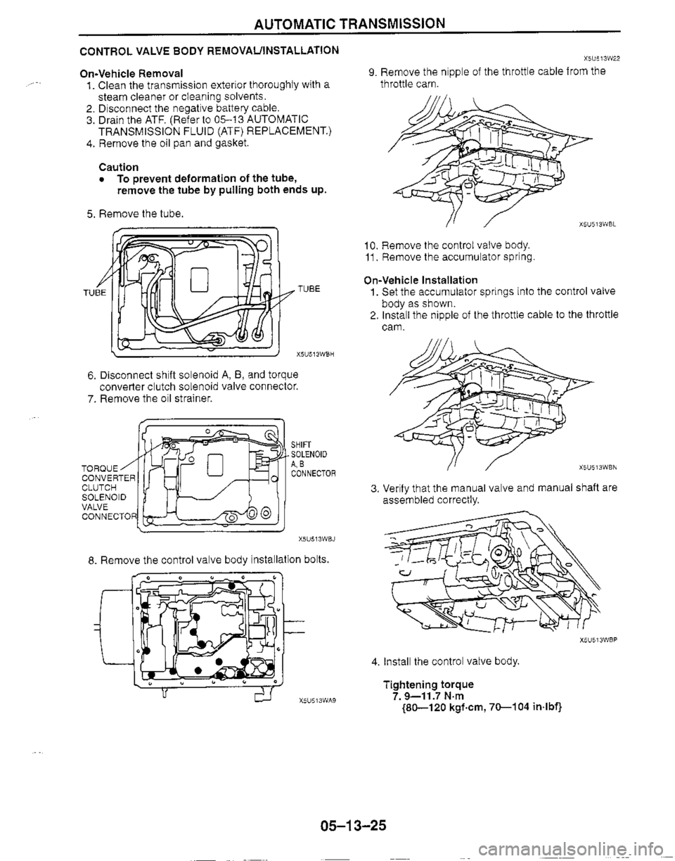MAZDA MIATA 1999 Workshop Manual MAZDA MIATA 1999 Workshop Manual