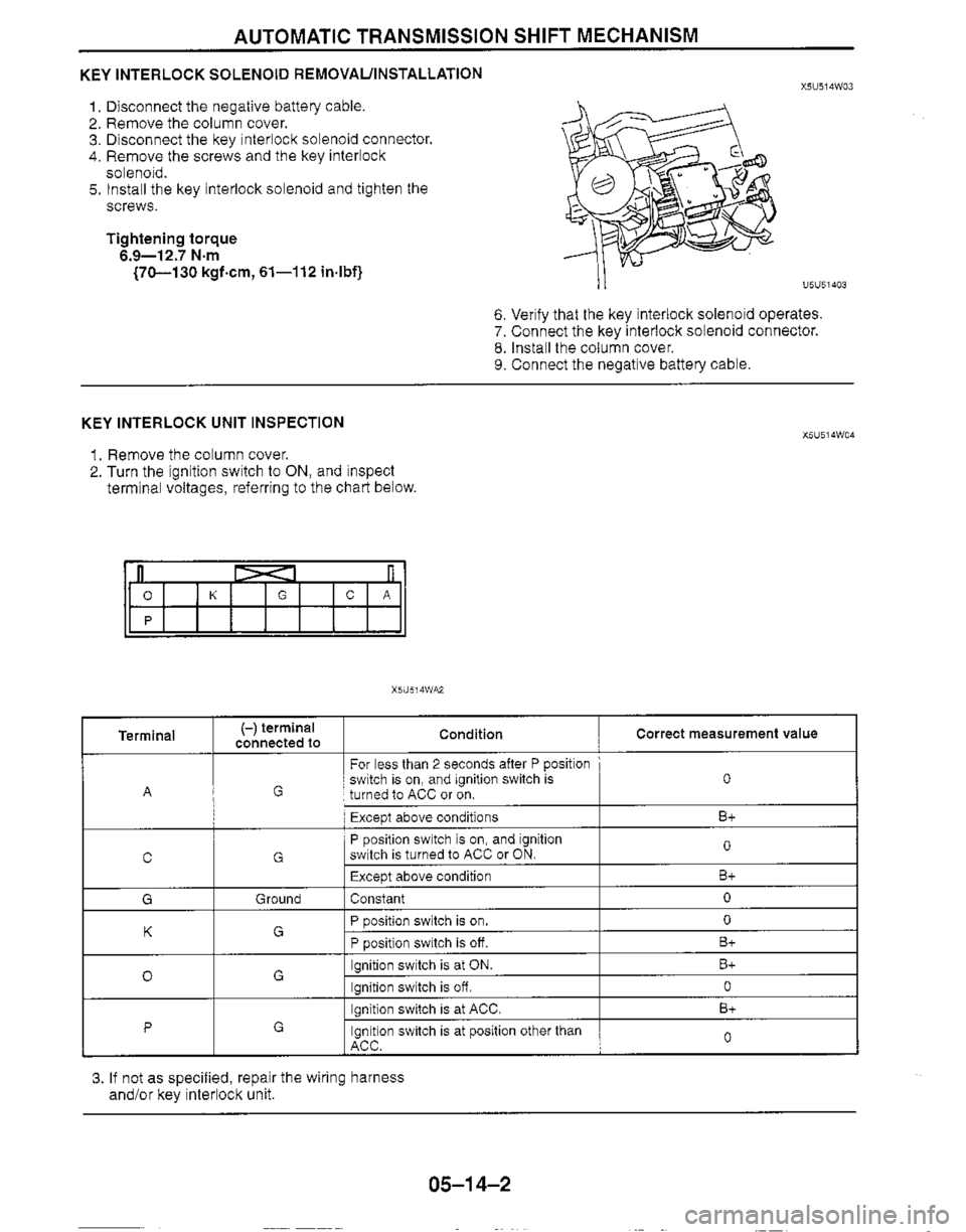 MAZDA MIATA 1999 Workshop Manual MAZDA MIATA 1999 Workshop Manual