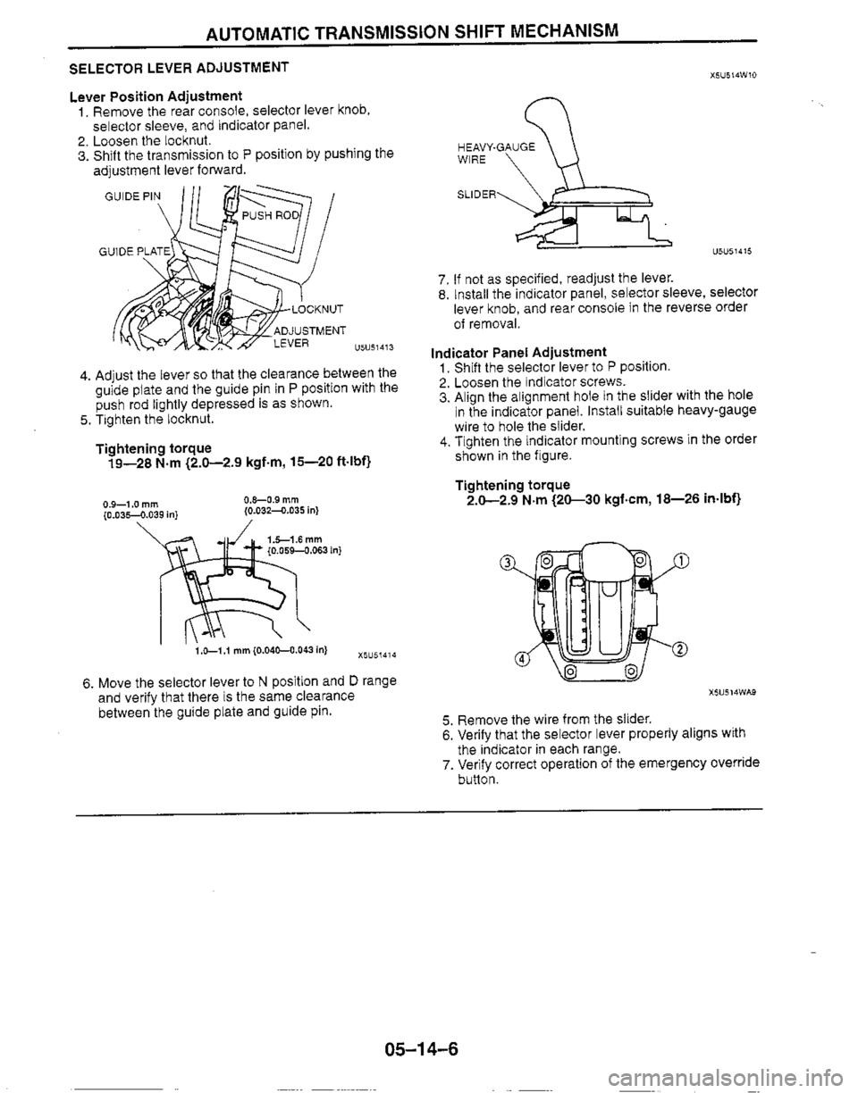 MAZDA MIATA 1999 Workshop Manual MAZDA MIATA 1999 Workshop Manual