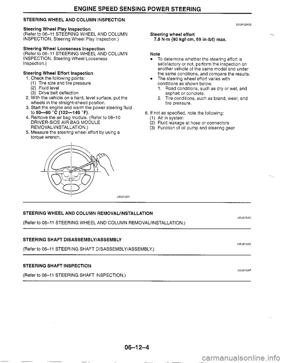 MAZDA MIATA 1999 Workshop Manual MAZDA MIATA 1999 Workshop Manual