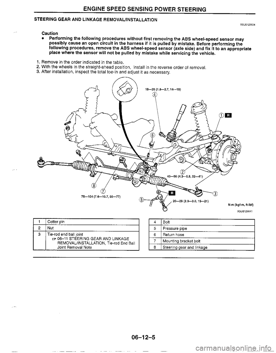 MAZDA MIATA 1999 Workshop Manual MAZDA MIATA 1999 Workshop Manual