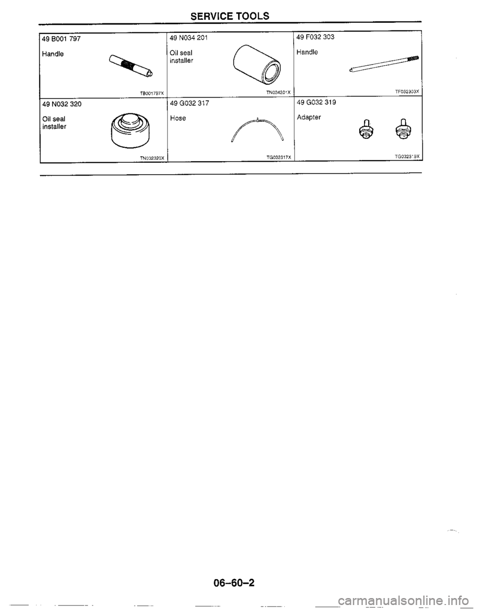 MAZDA MIATA 1999 Workshop Manual MAZDA MIATA 1999 Workshop Manual
