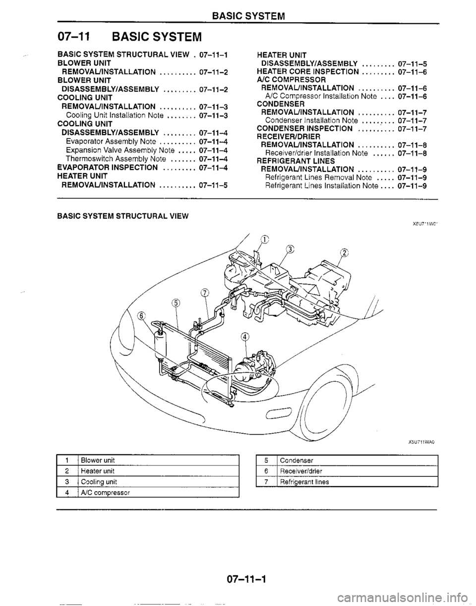 MAZDA MIATA 1999 Workshop Manual MAZDA MIATA 1999 Workshop Manual