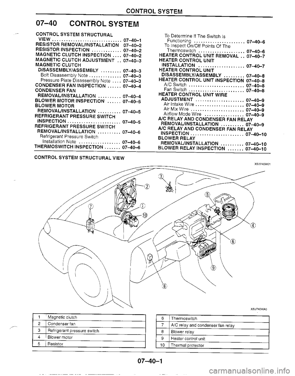 MAZDA MIATA 1999 Workshop Manual MAZDA MIATA 1999 Workshop Manual