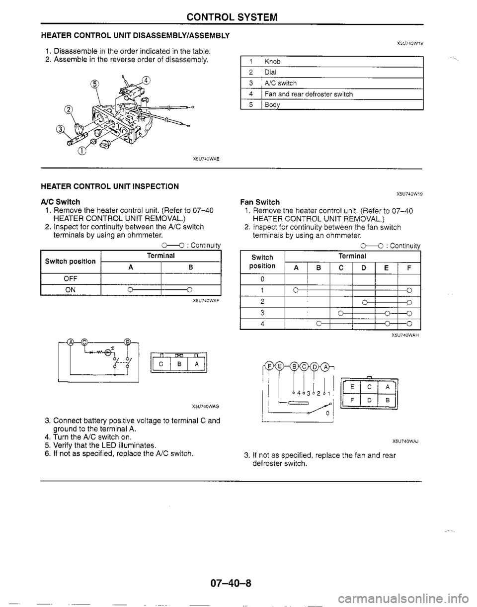 MAZDA MIATA 1999 Workshop Manual MAZDA MIATA 1999 Workshop Manual