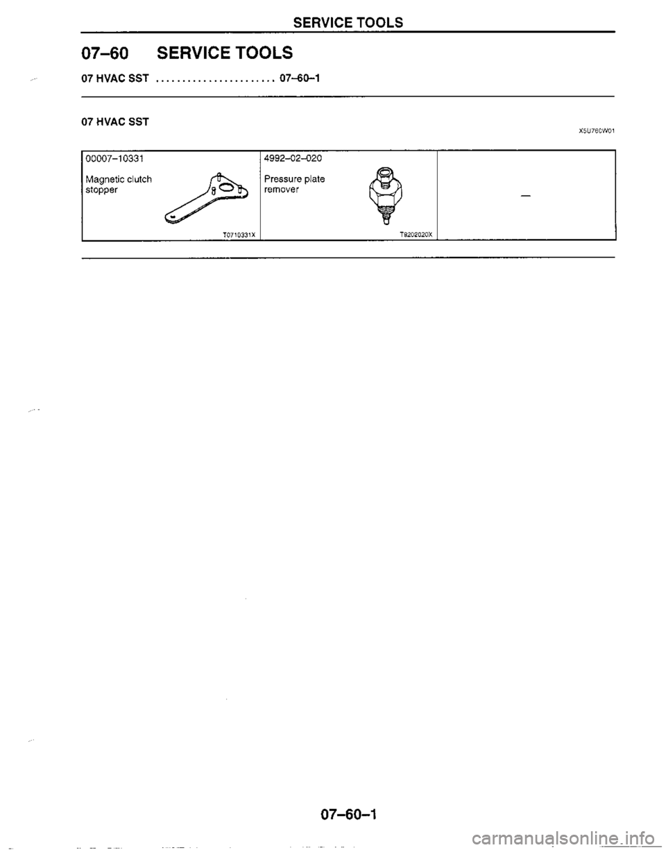 MAZDA MIATA 1999 Workshop Manual MAZDA MIATA 1999 Workshop Manual