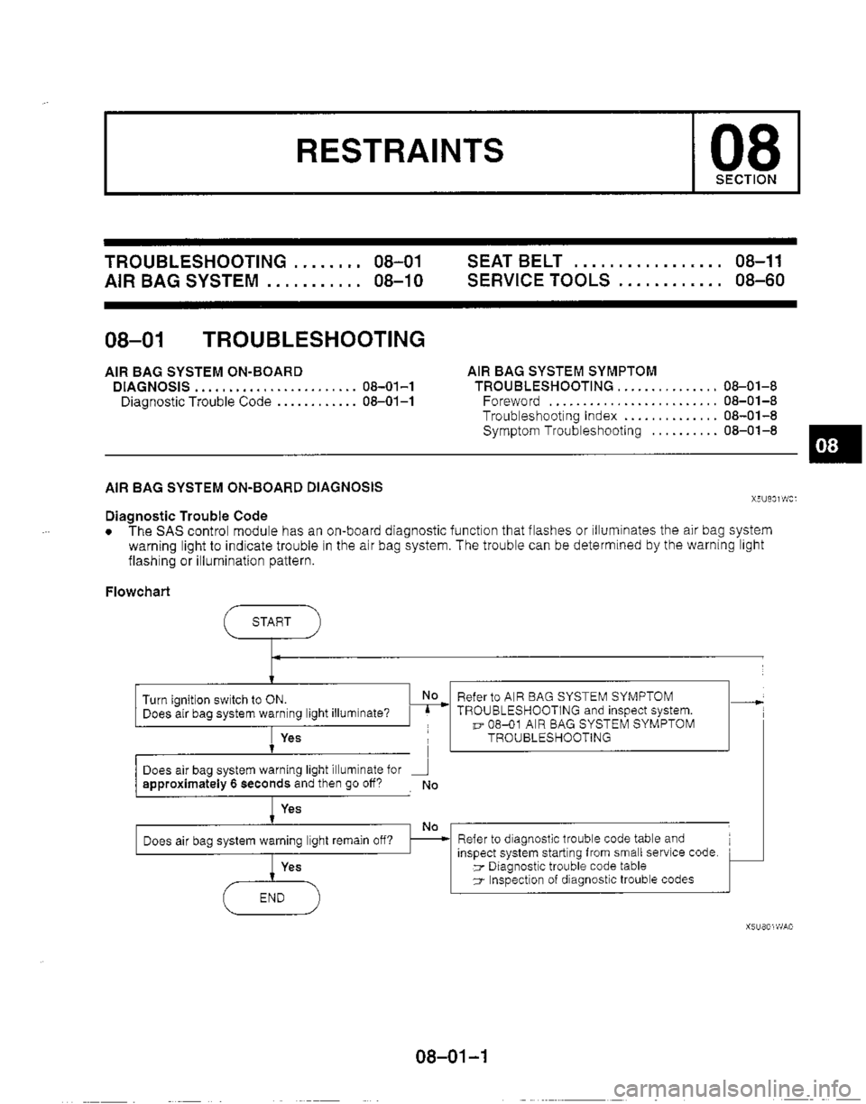 MAZDA MIATA 1999 Workshop Manual MAZDA MIATA 1999 Workshop Manual