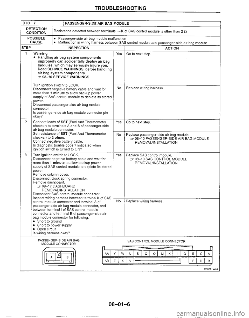 MAZDA MIATA 1999 Workshop Manual MAZDA MIATA 1999 Workshop Manual