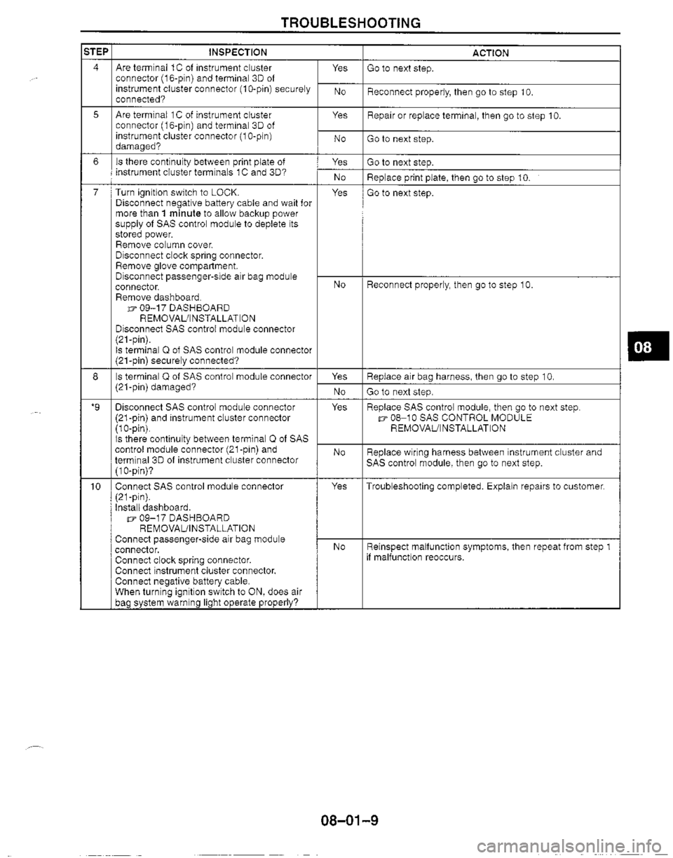 MAZDA MIATA 1999 Workshop Manual MAZDA MIATA 1999 Workshop Manual