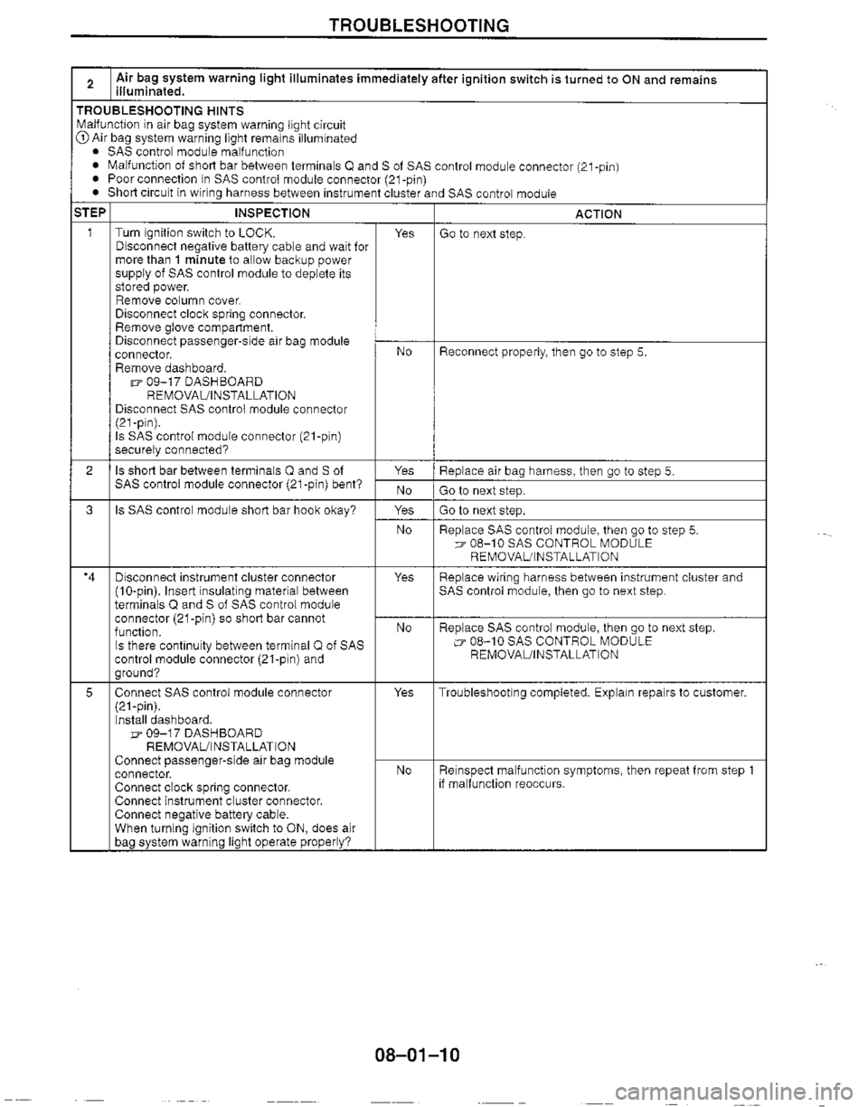 MAZDA MIATA 1999 Workshop Manual MAZDA MIATA 1999 Workshop Manual