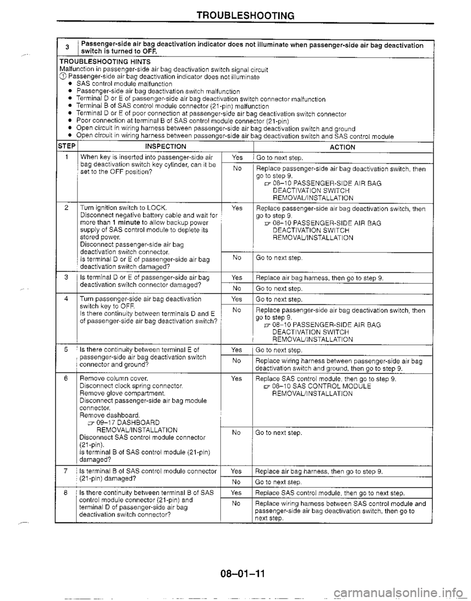 MAZDA MIATA 1999 Workshop Manual MAZDA MIATA 1999 Workshop Manual