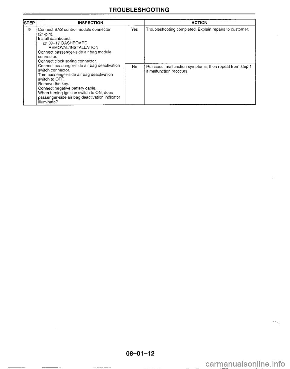 MAZDA MIATA 1999 Workshop Manual MAZDA MIATA 1999 Workshop Manual