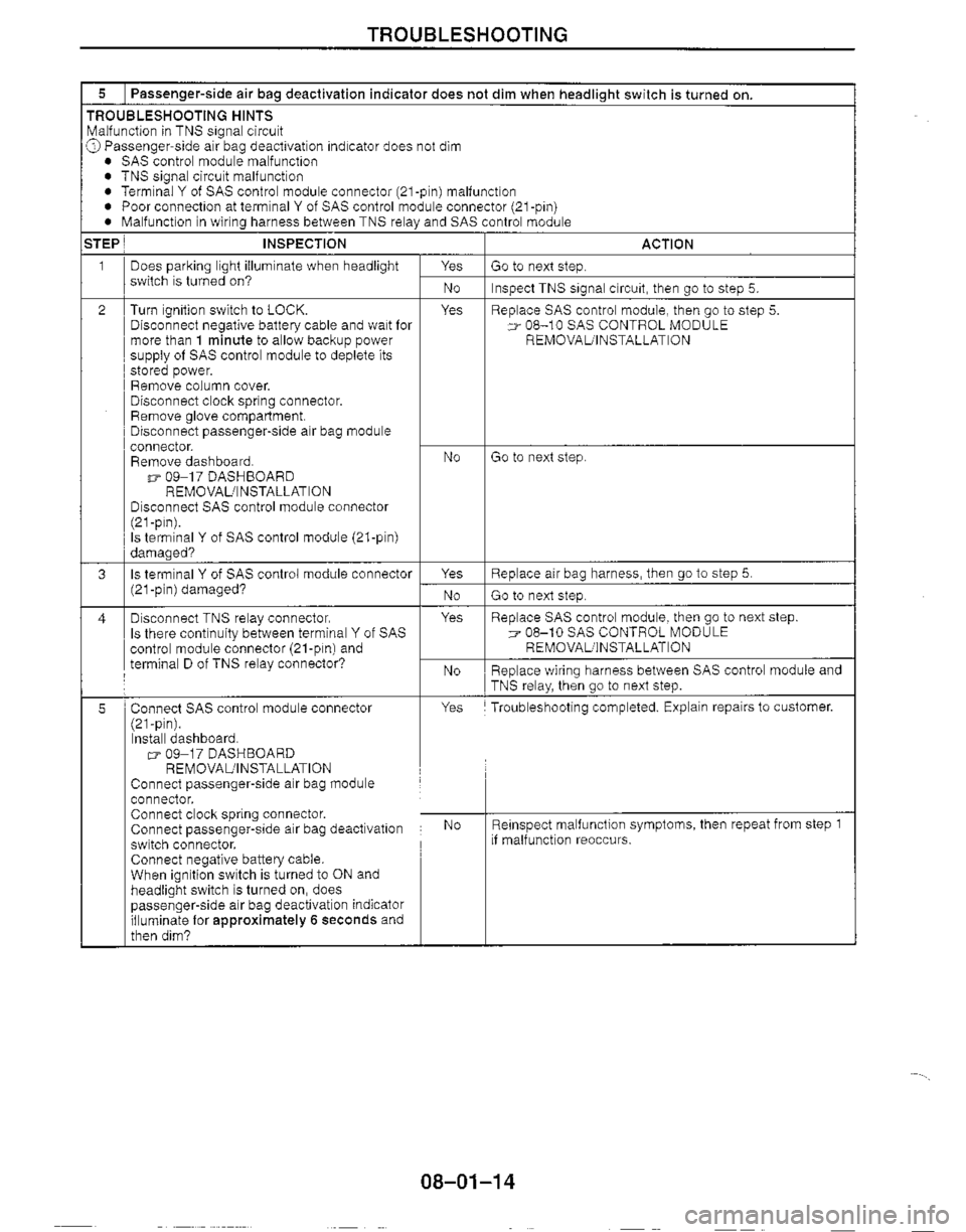 MAZDA MIATA 1999 Workshop Manual MAZDA MIATA 1999 Workshop Manual