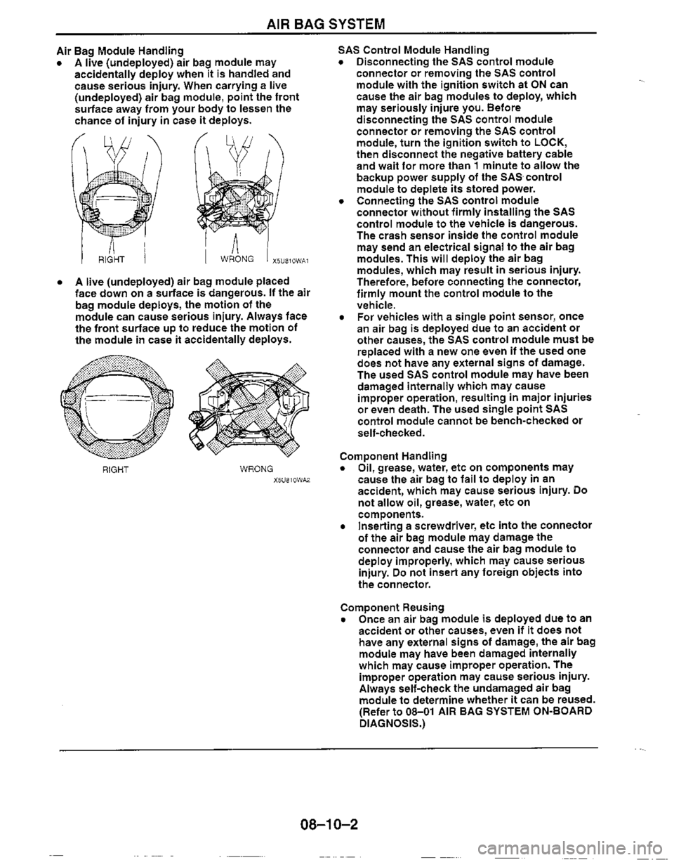 MAZDA MIATA 1999 Workshop Manual MAZDA MIATA 1999 Workshop Manual