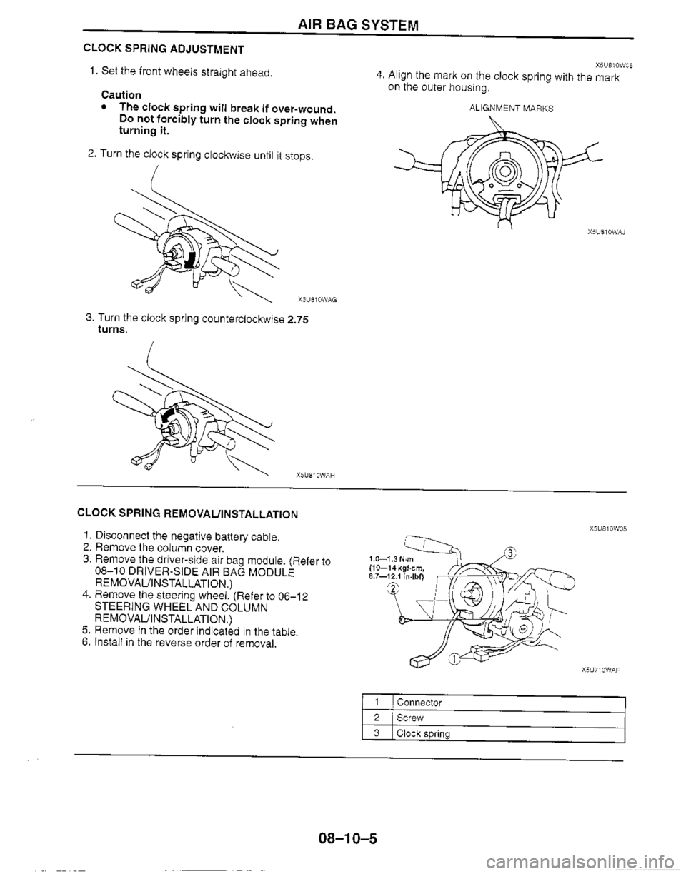 MAZDA MIATA 1999 Workshop Manual MAZDA MIATA 1999 Workshop Manual