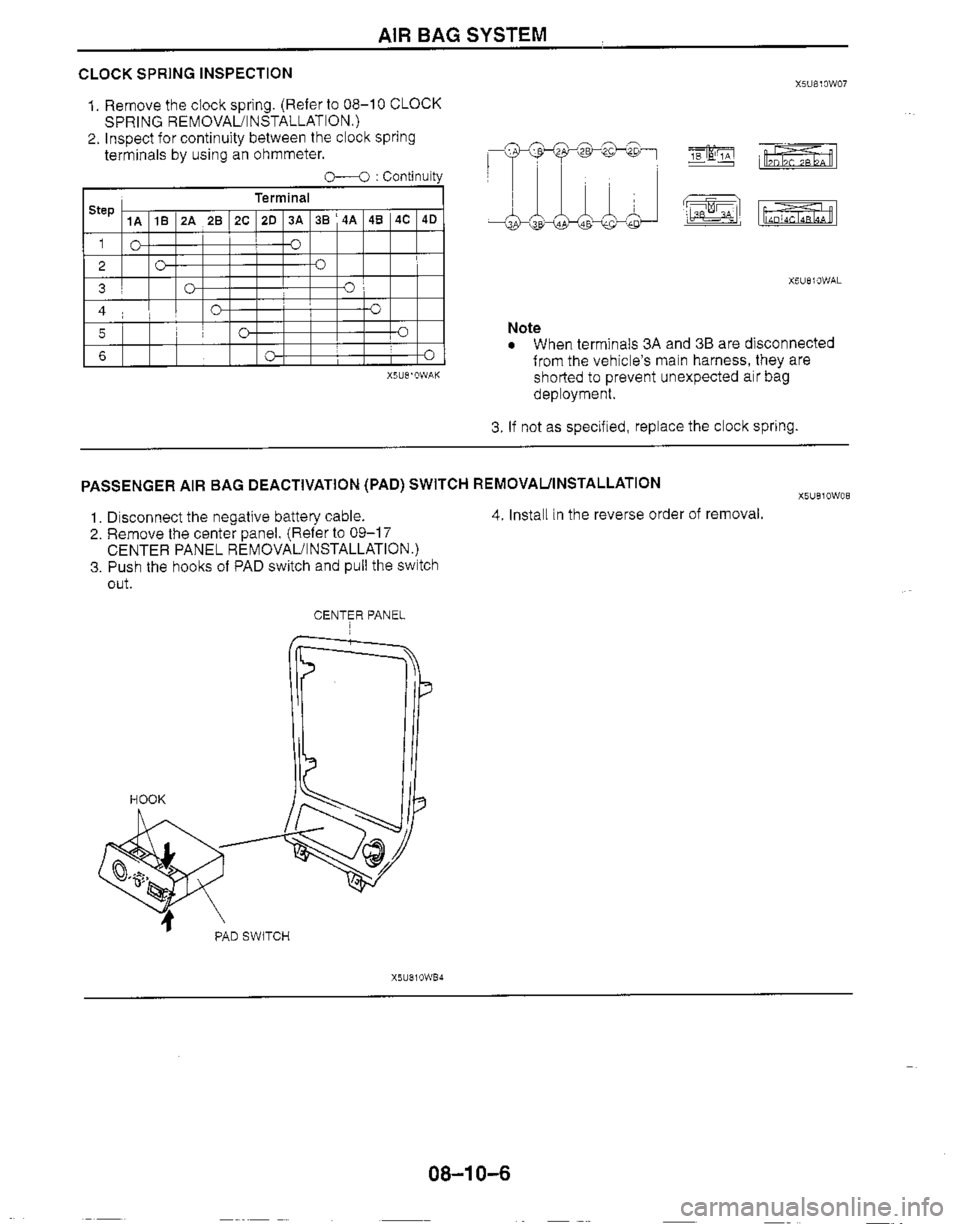 MAZDA MIATA 1999 Workshop Manual MAZDA MIATA 1999 Workshop Manual