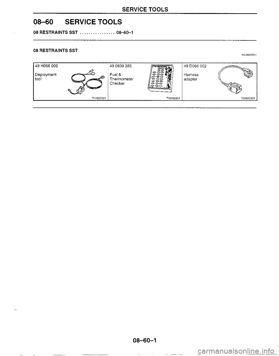 MAZDA MIATA 1999 Workshop Manual MAZDA MIATA 1999 Workshop Manual