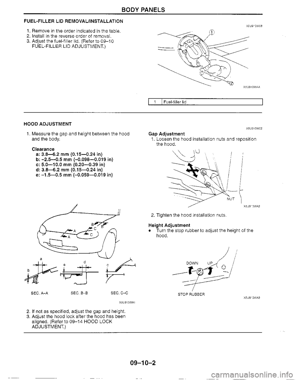 MAZDA MIATA 1999 Workshop Manual MAZDA MIATA 1999 Workshop Manual