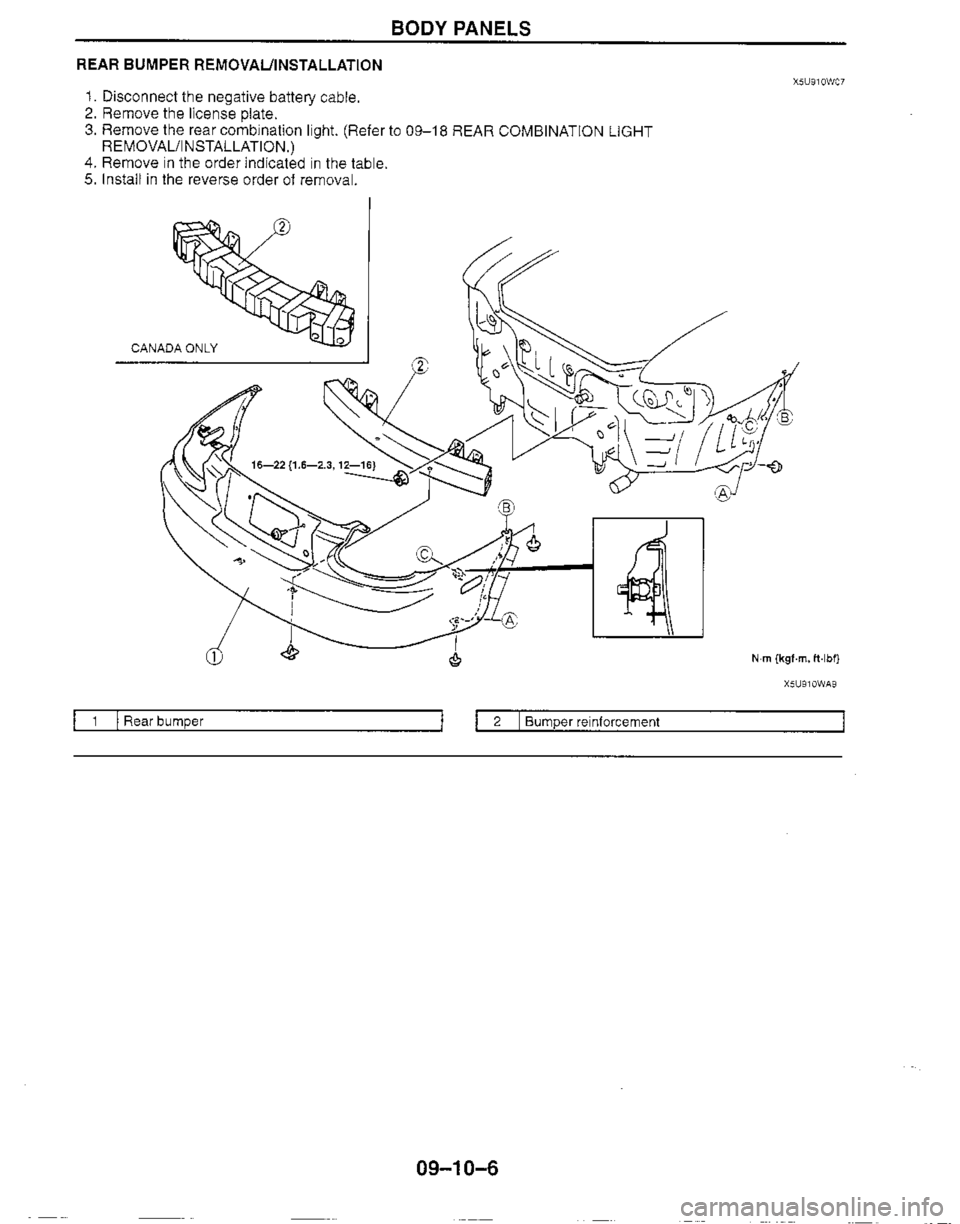 MAZDA MIATA 1999 Workshop Manual MAZDA MIATA 1999 Workshop Manual