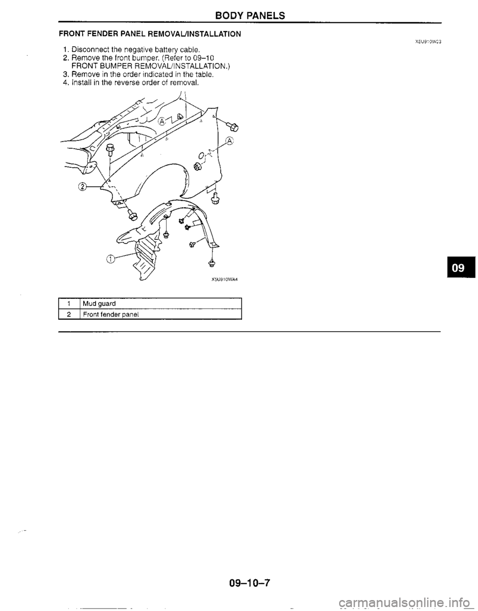 MAZDA MIATA 1999 Workshop Manual MAZDA MIATA 1999 Workshop Manual