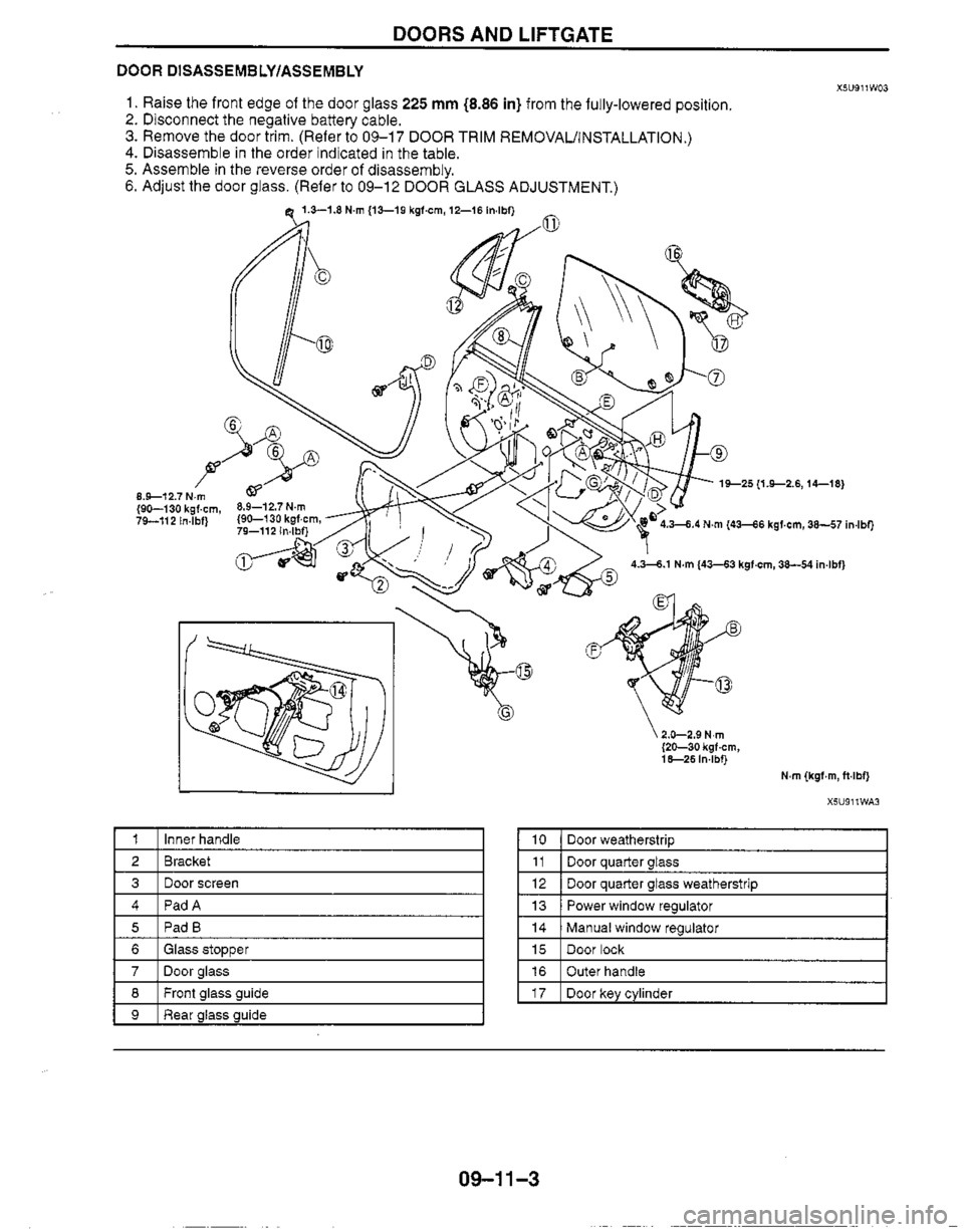 MAZDA MIATA 1999 Workshop Manual MAZDA MIATA 1999 Workshop Manual
