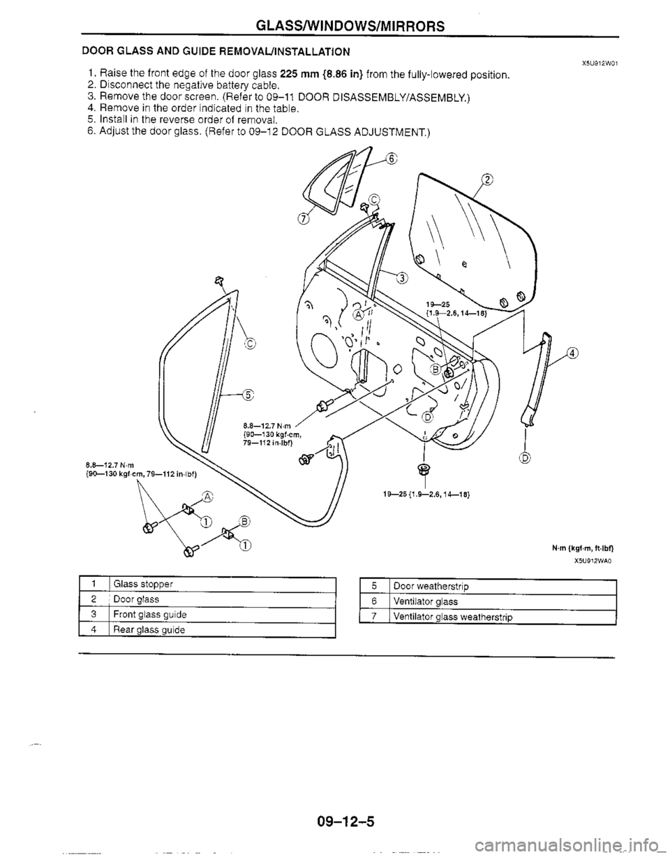 MAZDA MIATA 1999 Workshop Manual MAZDA MIATA 1999 Workshop Manual
