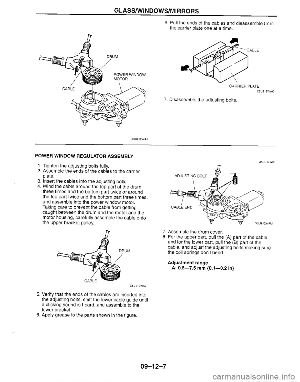 MAZDA MIATA 1999 Workshop Manual MAZDA MIATA 1999 Workshop Manual