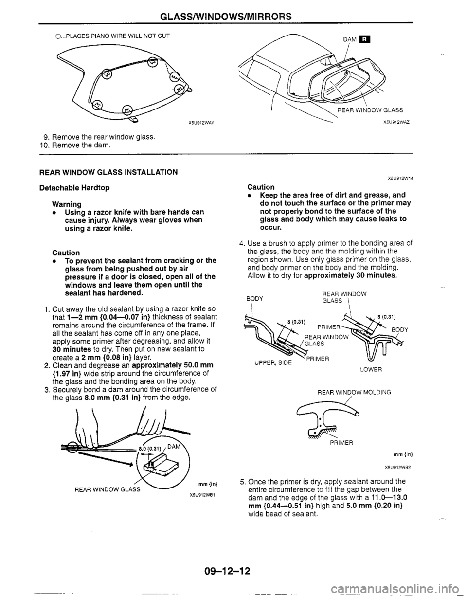 MAZDA MIATA 1999 Workshop Manual MAZDA MIATA 1999 Workshop Manual