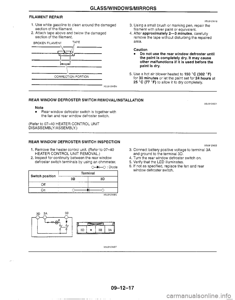 MAZDA MIATA 1999 Workshop Manual MAZDA MIATA 1999 Workshop Manual