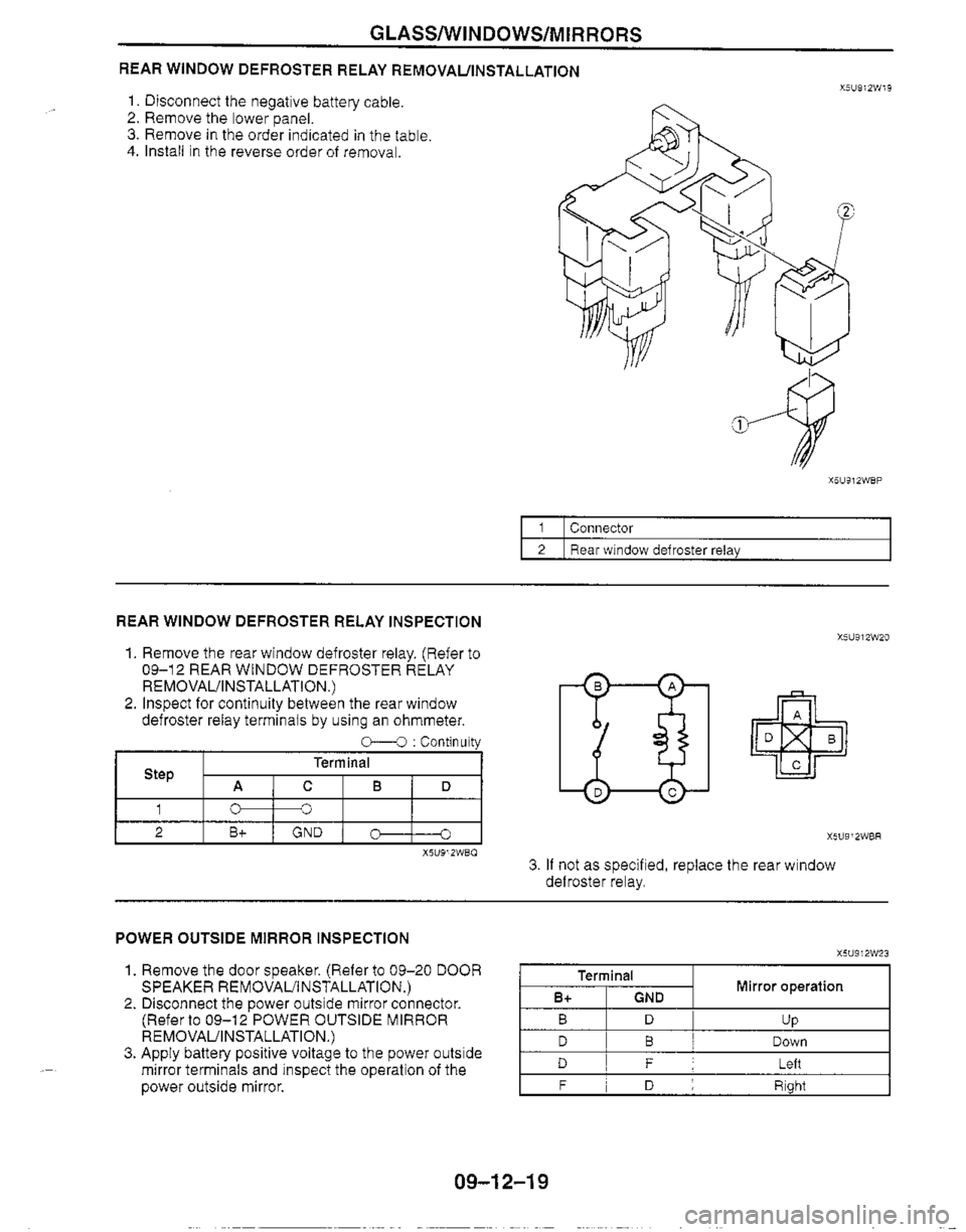 MAZDA MIATA 1999 Workshop Manual MAZDA MIATA 1999 Workshop Manual