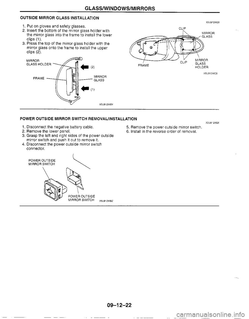 MAZDA MIATA 1999 Workshop Manual MAZDA MIATA 1999 Workshop Manual