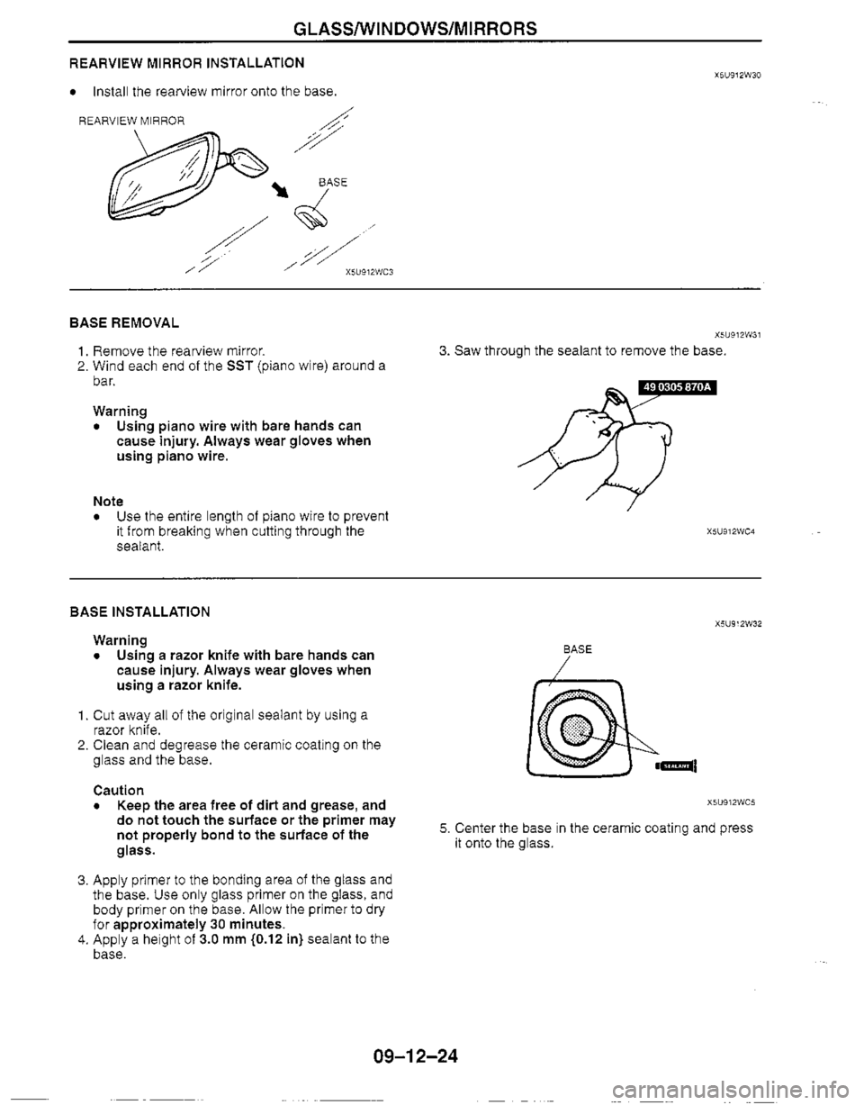 MAZDA MIATA 1999 Workshop Manual MAZDA MIATA 1999 Workshop Manual