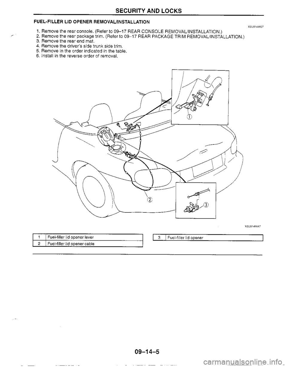 MAZDA MIATA 1999 Workshop Manual MAZDA MIATA 1999 Workshop Manual