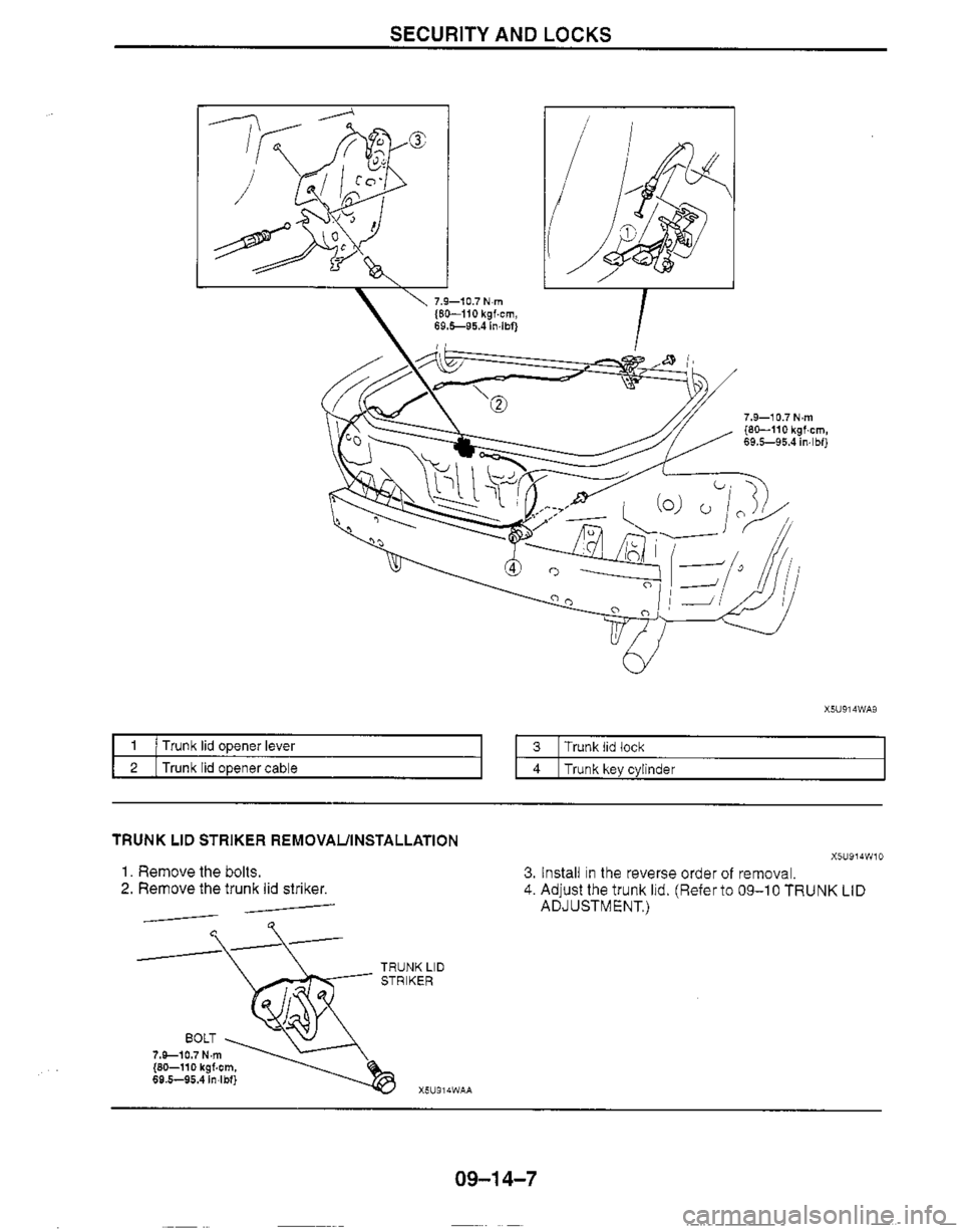 MAZDA MIATA 1999 Workshop Manual MAZDA MIATA 1999 Workshop Manual
